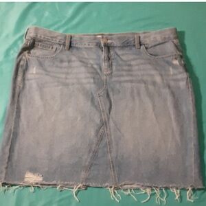 Old Navy distressed denim shirt.  EUC